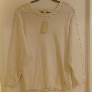 Michael Kors Studded Sweater - Bone